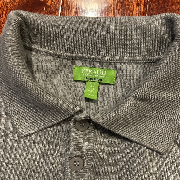 Gianni Feraud Muscle Fit Long Sleeve Polo (L) - Picture 3 of 3
